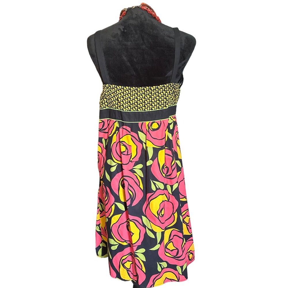 💖Sangria Womens 100% Cotton Floral Sundress Size 10 Multicolor - Picture 3 of 7